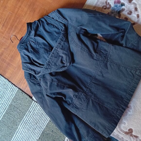 Reitmans Light Fall Toggle Zip-Up Hooded Jacket - Picture 10 of 10